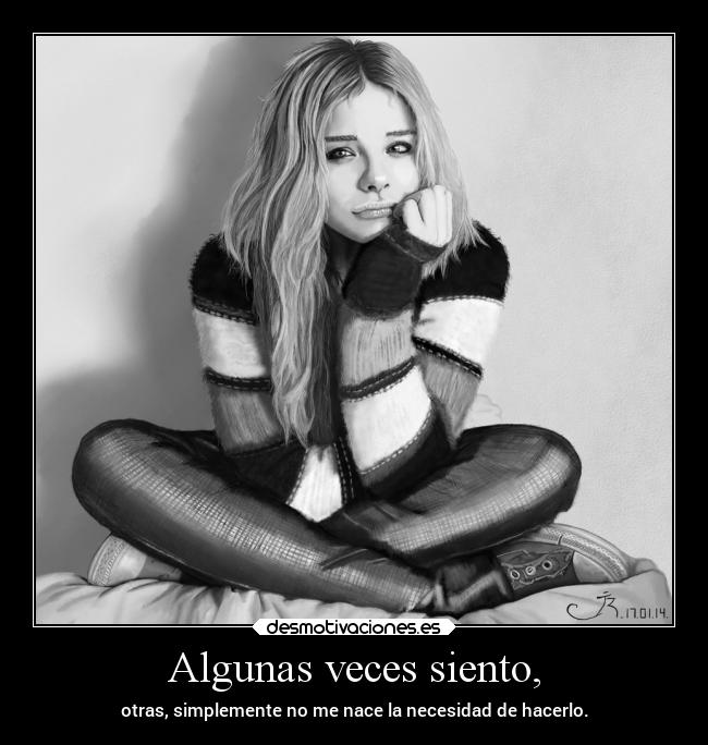 Algunas veces siento, - 