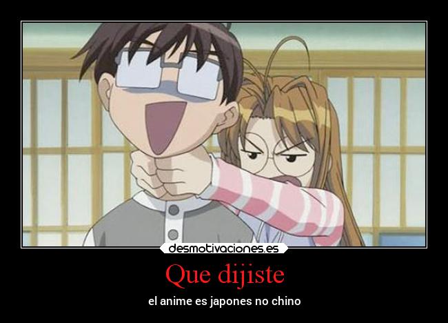 Que dijiste - el anime es japones no chino