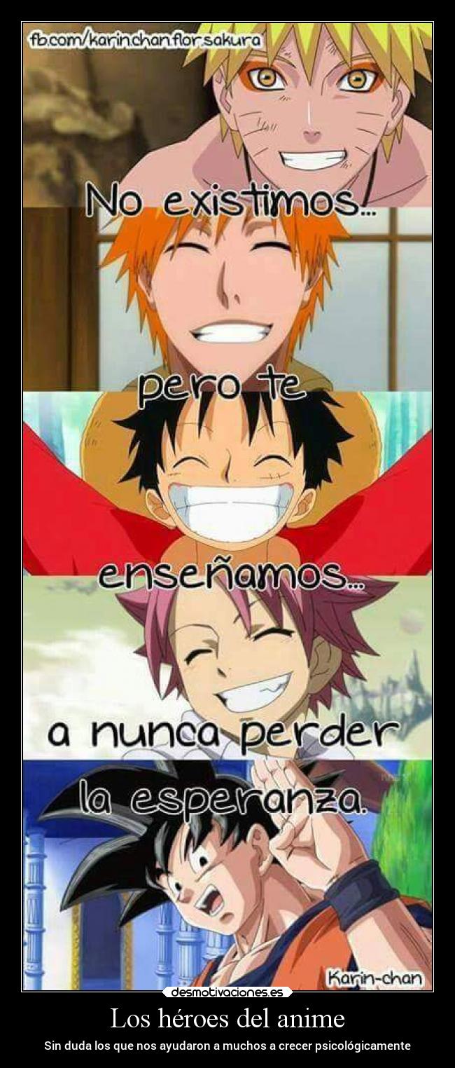 Los héroes del anime -