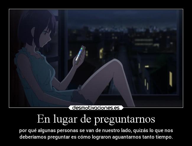 carteles anime vida mundo amor dolor amistad desamor raptorhunters harukaze erosekai kuzunohonkai yomismo desmotivaciones