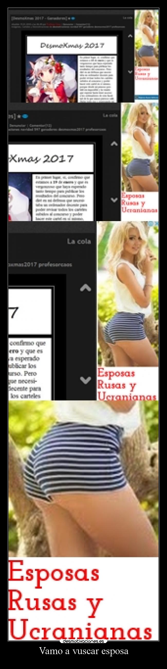 Vamo a vuscar esposa -