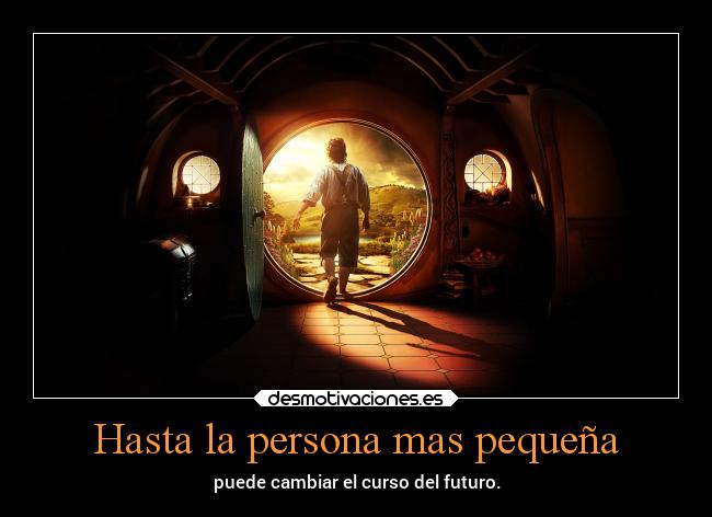 carteles caracter hobbit anillo desmotivaciones