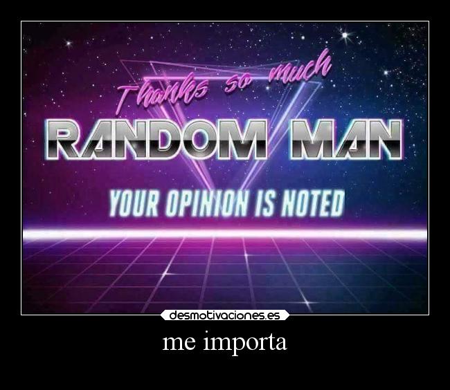me importa - 