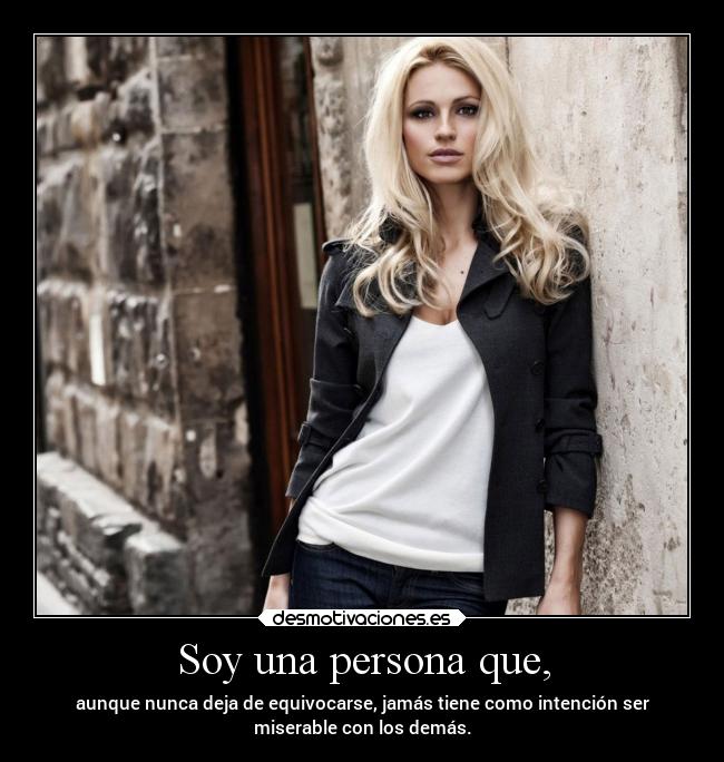 Soy una persona que, - 