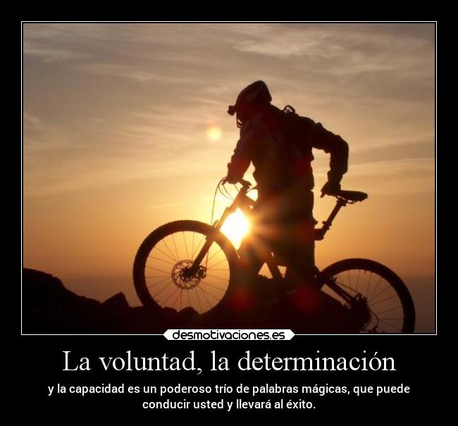 La voluntad, la determinación - 
