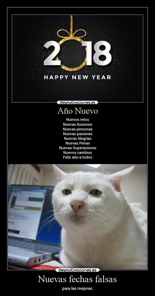 Nuevas fechas falsas -