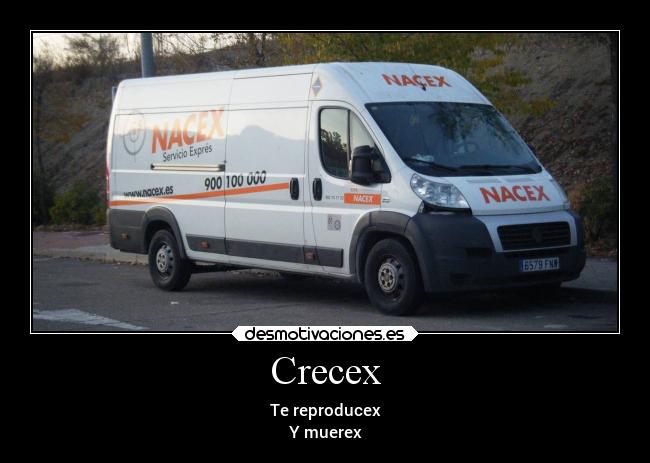 Crecex - Te reproducex
Y muerex