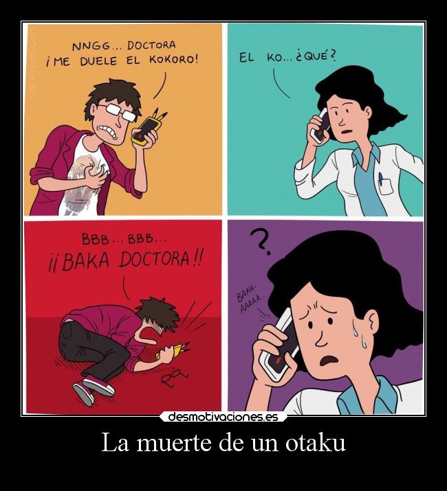 La muerte de un otaku -