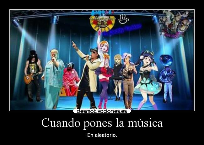 Cuando pones la música -