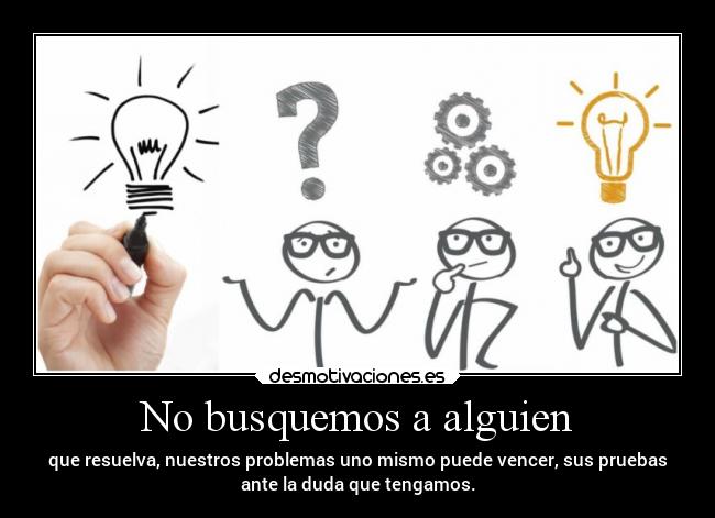 No busquemos a alguien - 