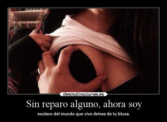 Sin reparo alguno, ahora soy - 