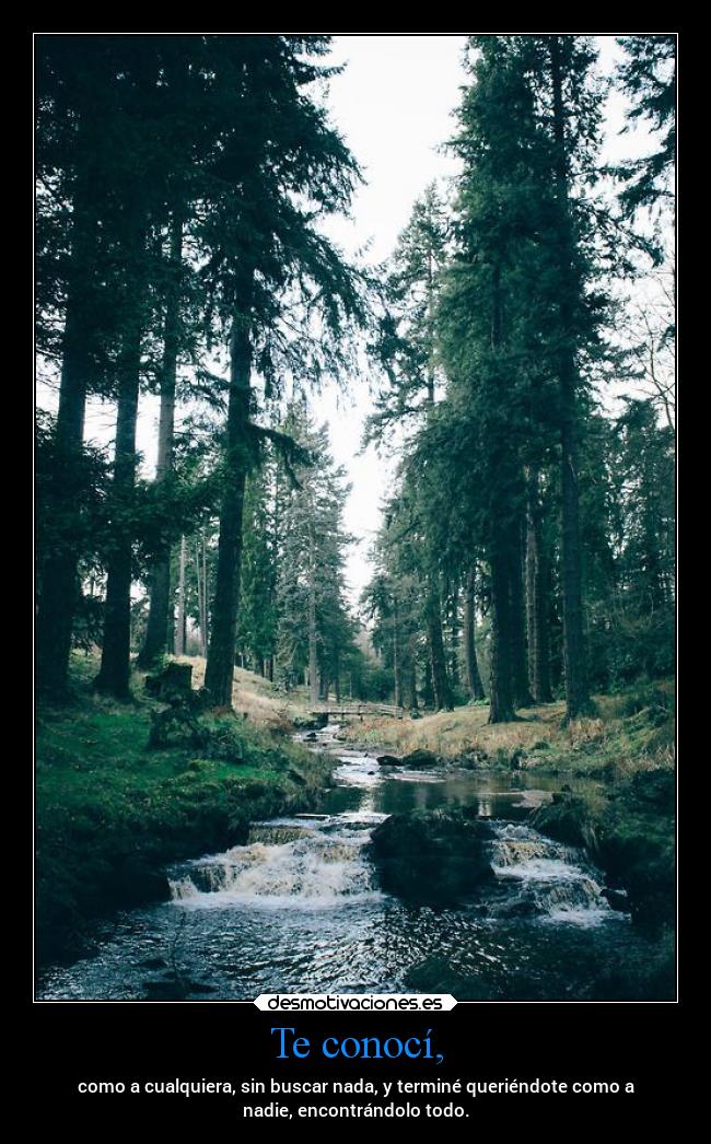 Te conocí, - 