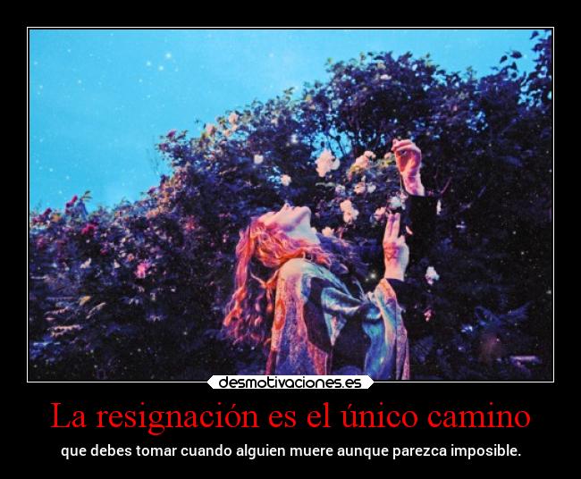 La resignación es el único camino - 
