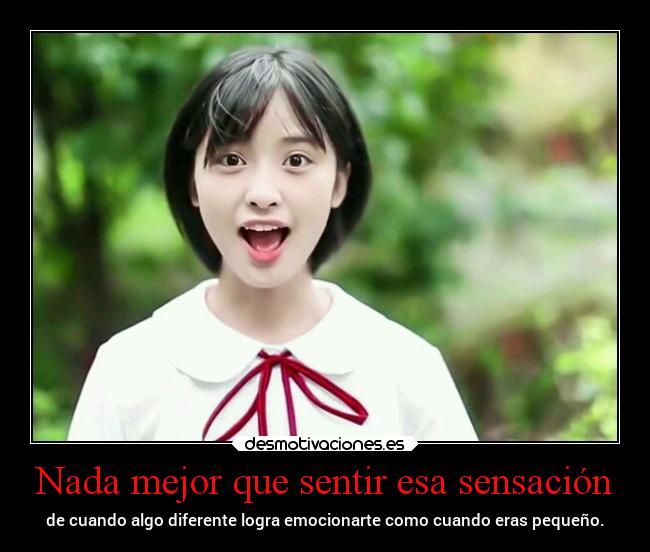 Nada mejor que sentir esa sensación - 