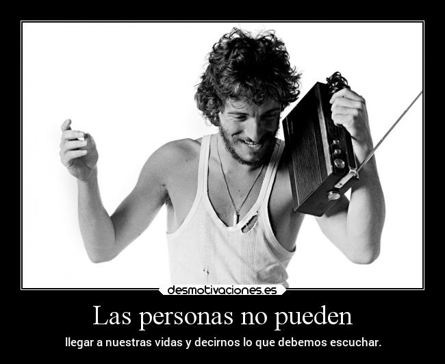 Las personas no pueden - 