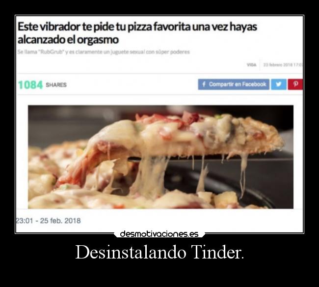Desinstalando Tinder. -
