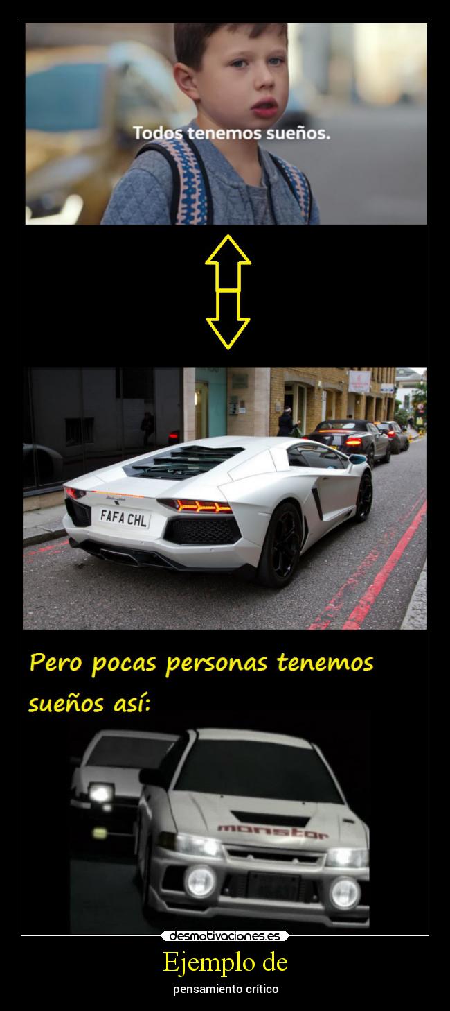 Ejemplo de - pensamiento crítico