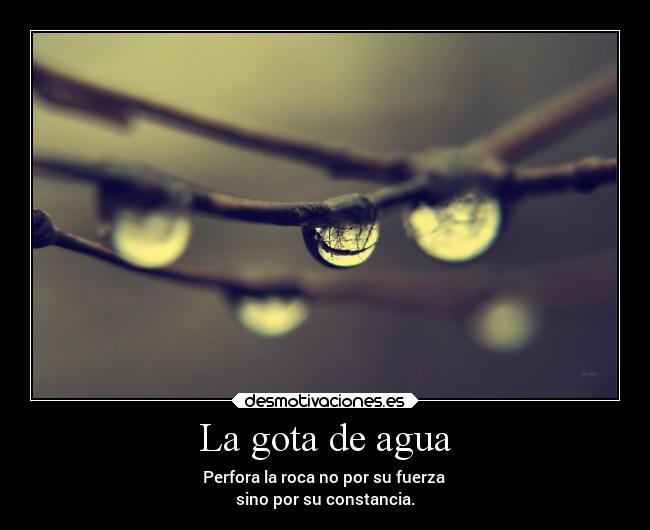 La gota de agua -