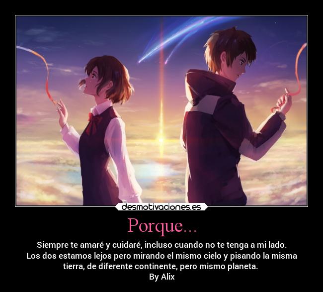 Porque... -