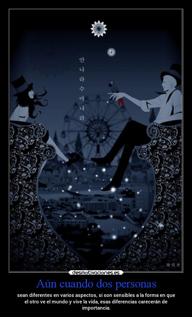 Aún cuando dos personas -