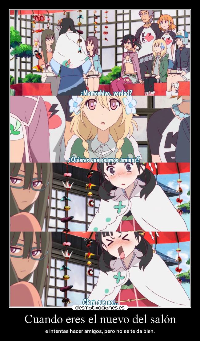 Cuando eres el nuevo del salón - 