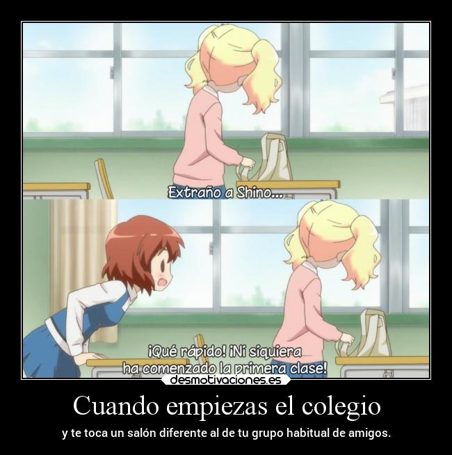 carteles anime amigos clase salon raptorhunters diferente separar extranar desmotivaciones