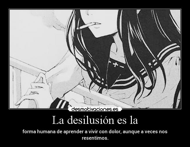 carteles anime dolor frases vida desmotivaciones