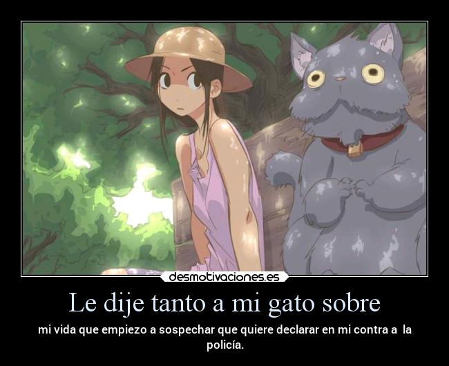 carteles anime vida caracter mascota desmotivaciones