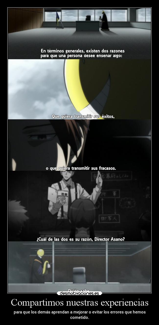 carteles anime vida cometer mejorar raptorhunters error superar persona erosekai desmotivaciones