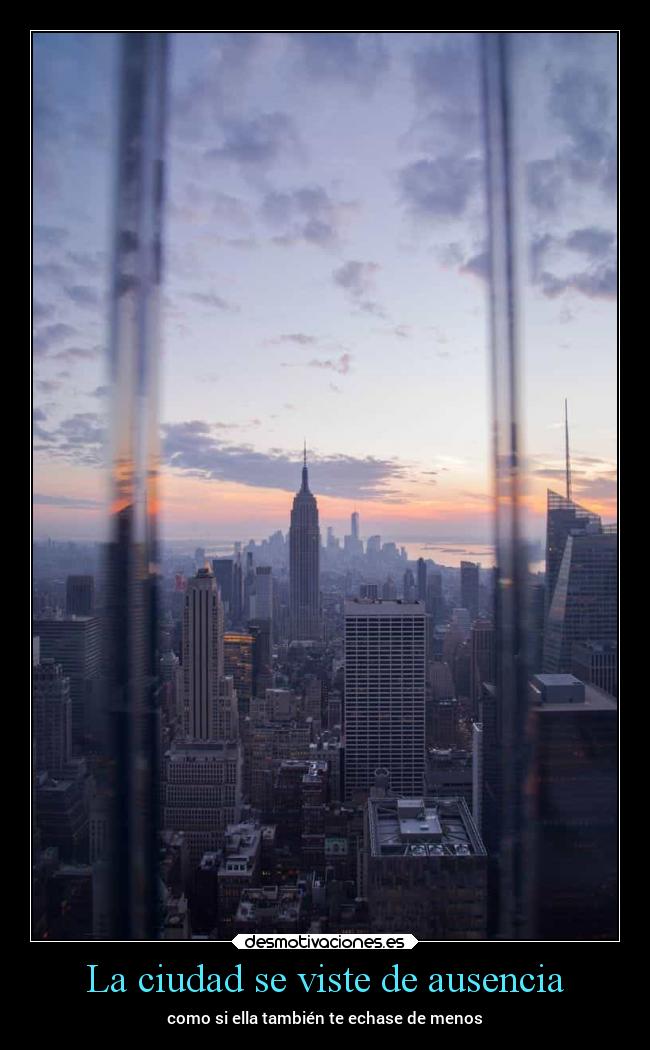 La ciudad se viste de ausencia -