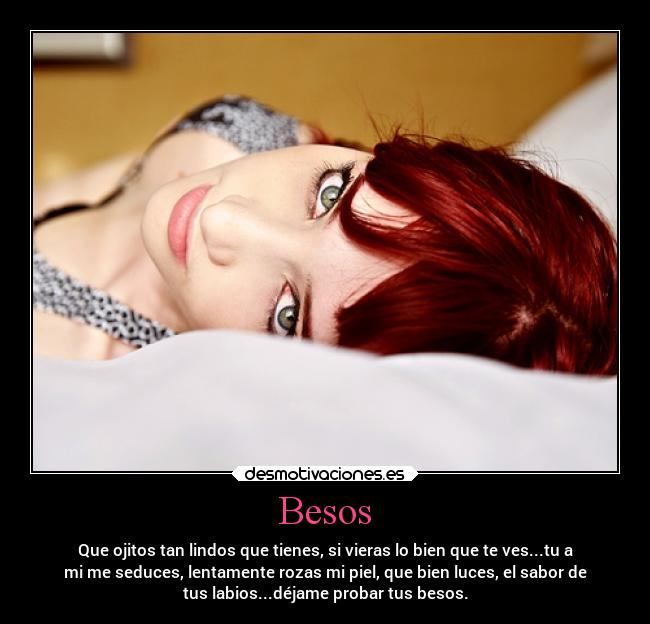 carteles besos besos mujer piel labios desmotivaciones