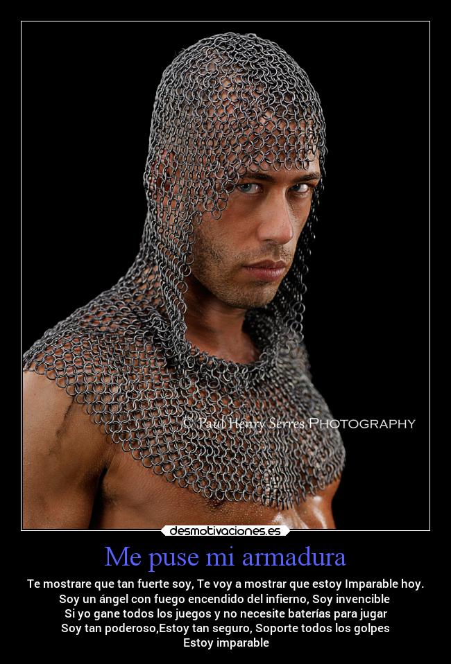 carteles esperanza guerreros armadura desmotivaciones