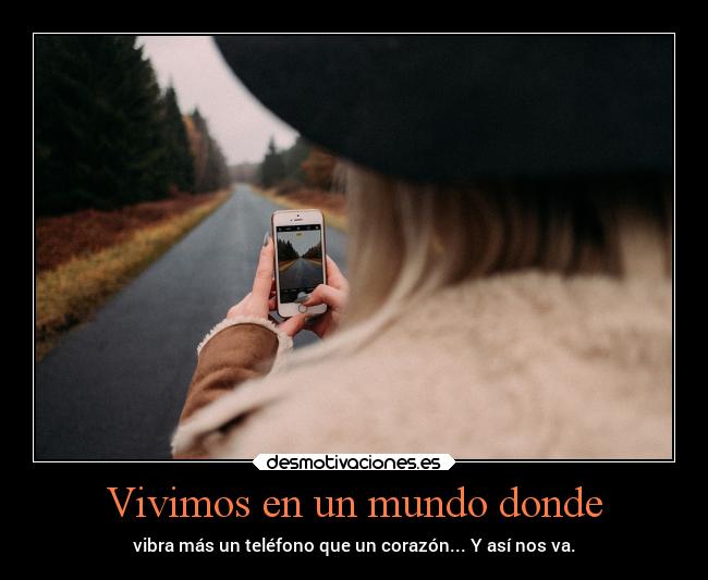 Vivimos en un mundo donde - 