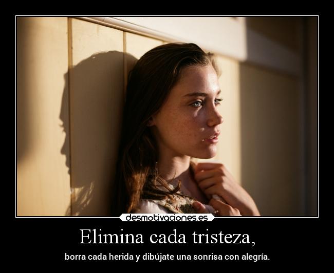 carteles tristeza tristeza sonrisa alegria herida desmotivaciones