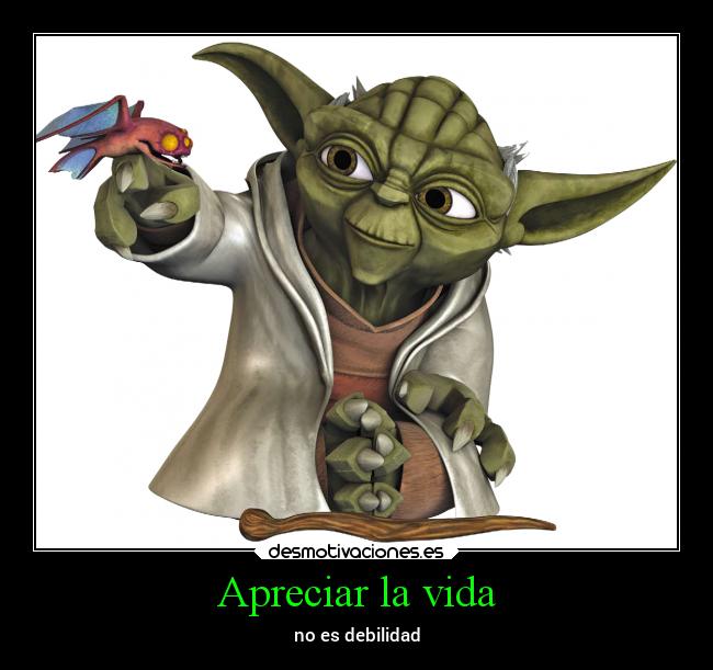 Apreciar la vida - no es debilidad