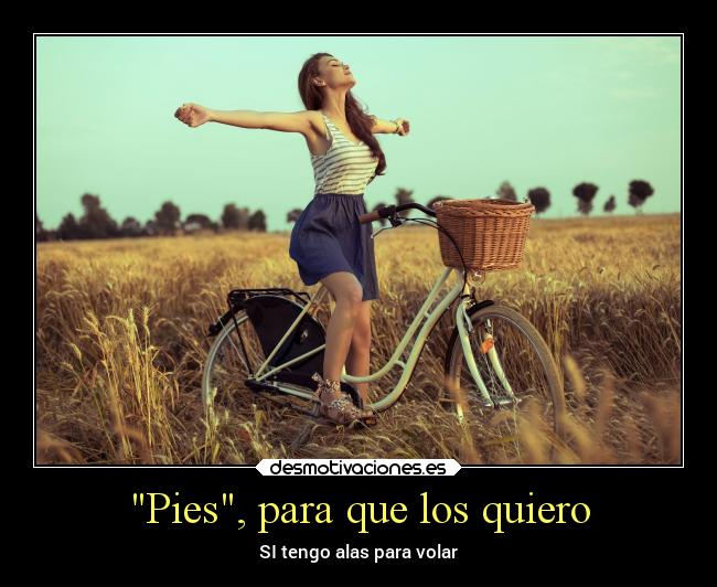 Pies, para que los quiero -