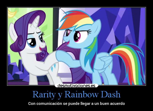 Rarity y Rainbow Dash - 