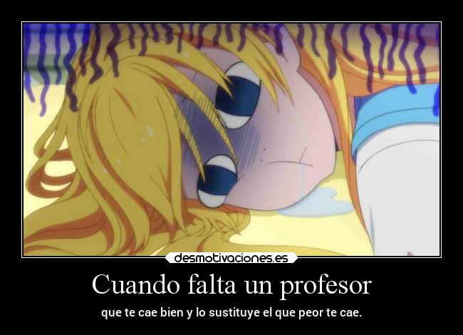 Cuando falta un profesor - 