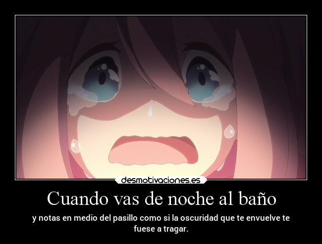 Cuando vas de noche al baño -