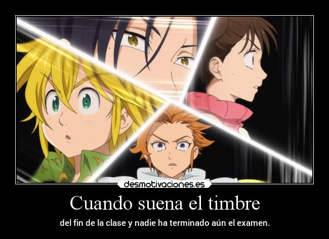 carteles anime humor risa cosasquepasan raptorhunters harukaze erosekai nanatsunotaizai meliodas merlin diane desmotivaciones