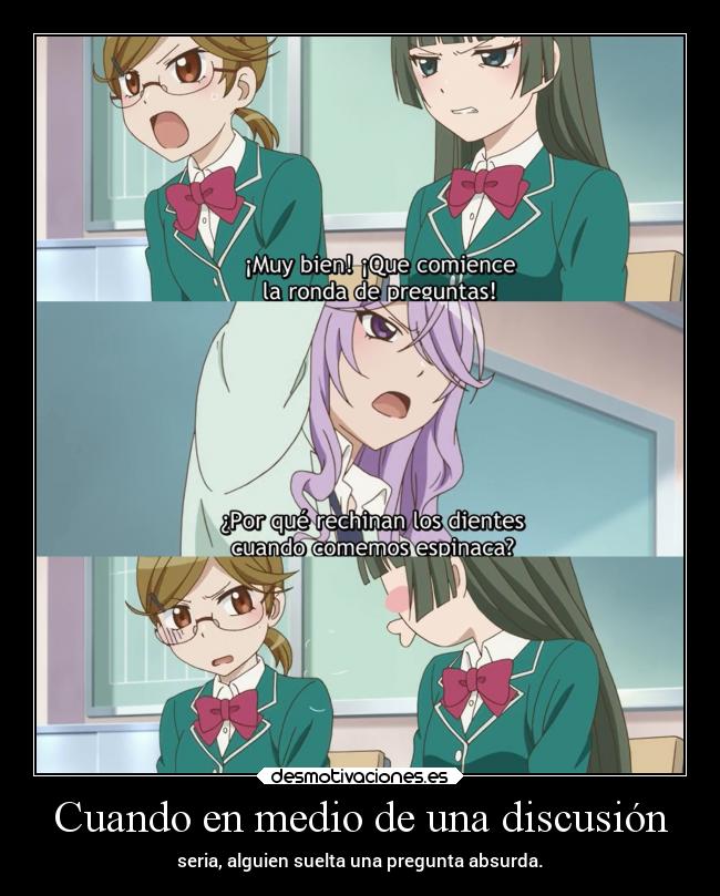 carteles anime risa serio pregunta raptorhunters absurda raro erosekai desmotivaciones