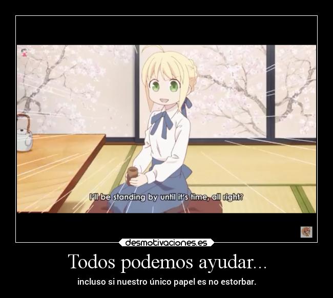 Todos podemos ayudar... -