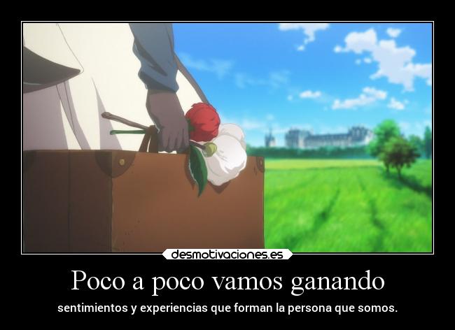 Poco a poco vamos ganando -