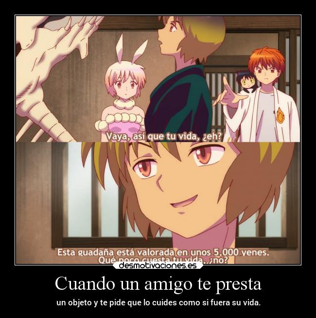 carteles anime vida objeto prestar raptorhunters dejar cuidar valor erosekai desmotivaciones