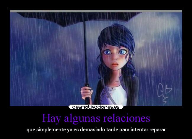 Hay algunas relaciones - que simplemente ya es demasiado tarde para intentar reparar