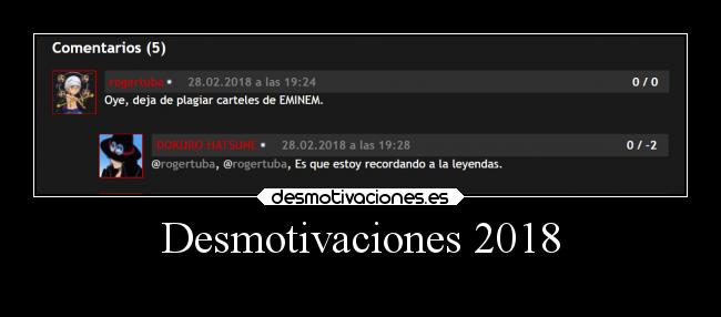 Desmotivaciones 2018 - 