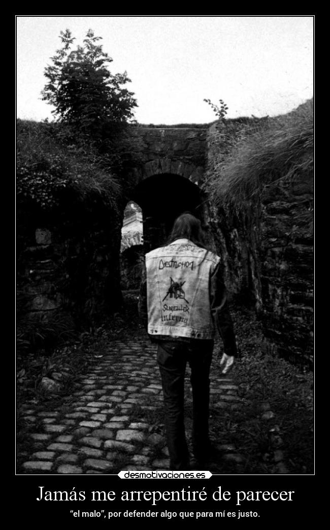 Jamás me arrepentiré de parecer - 