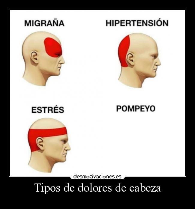 Tipos de dolores de cabeza -