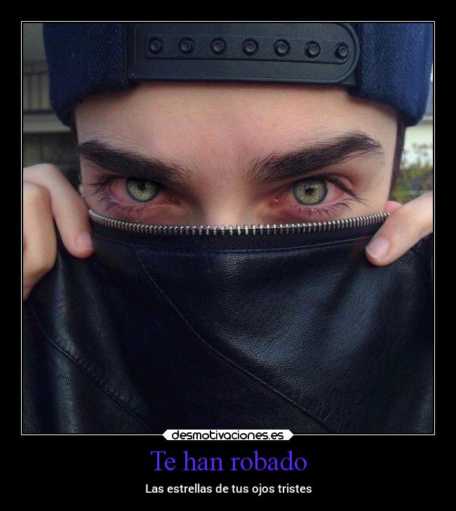 carteles tristeza ojos estrellas desmotivaciones