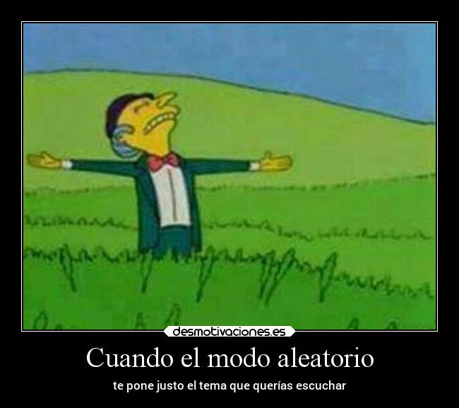 Cuando el modo aleatorio -